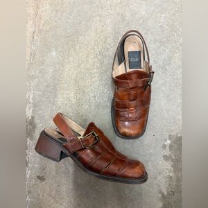 Genuine leather vintage pegabo italy fishermen old money  Brown Leather Shoes